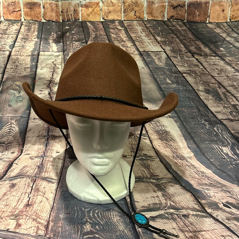 Vince Camuto Brown Cowboy Hat - Picture 3 of 4
